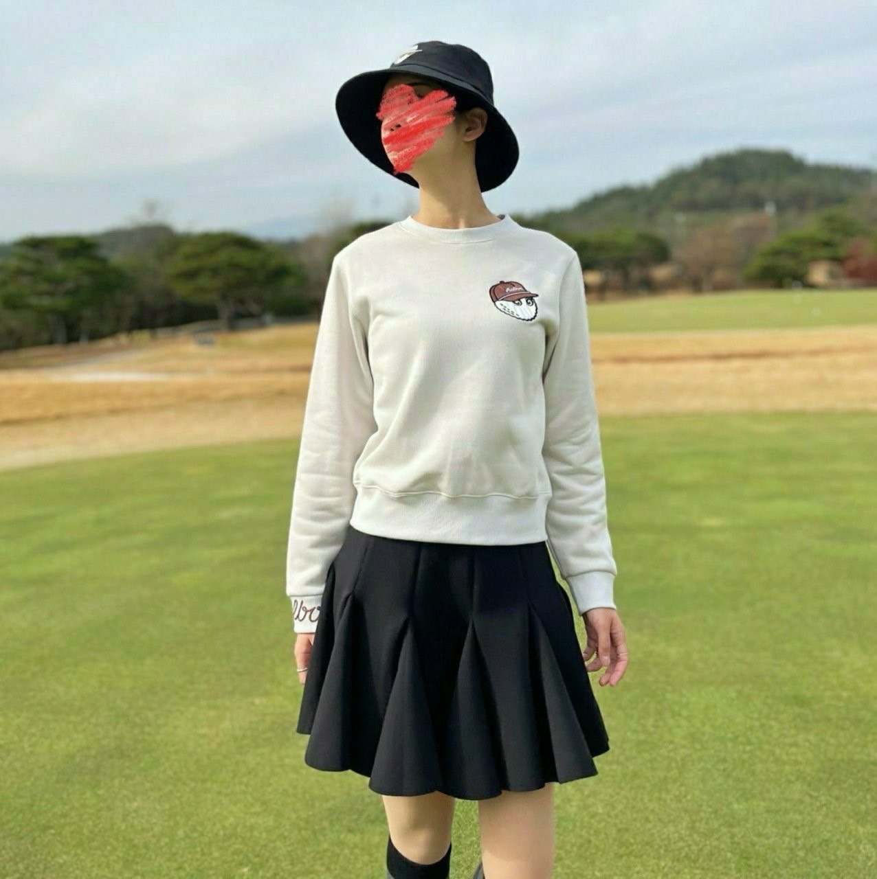 [ MALBON ] 말* Buckets 크루넥 플리스 티셔츠 (WOMEN) *