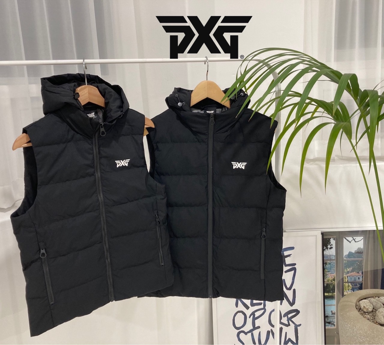 **PXG 오리털분리형 남성후드베스트*