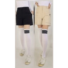 AMAZING_CRE 어메이징크리 여성 포켓 밴드 반바지 *