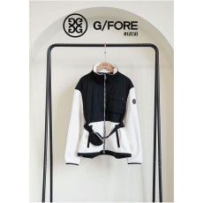 ***[G/FORE] 지포어 여성 벨티드 컬러 블럭 누빔 플리스 점퍼**