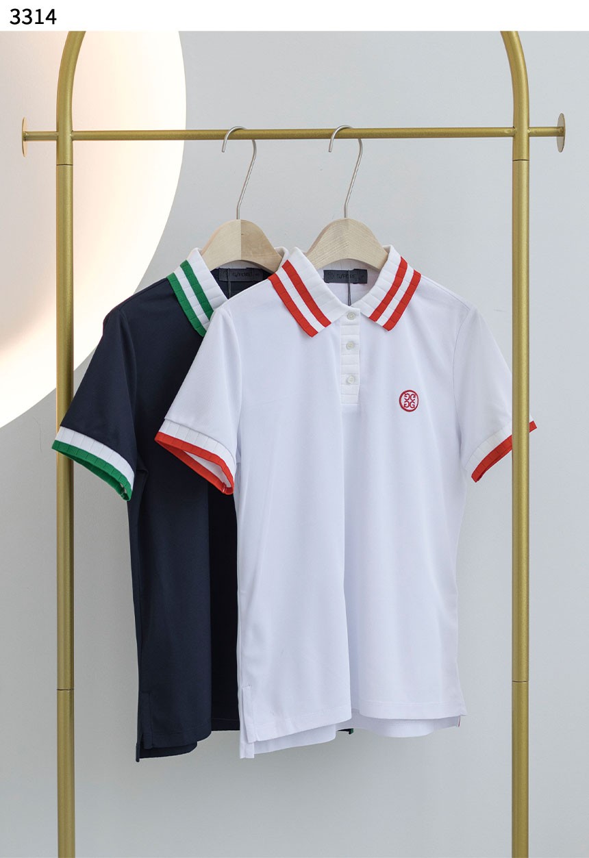 ** [GFORE] 지포어 수입고급 TWO TONE COLLAR PIQUE POLO T-SHIRTS *