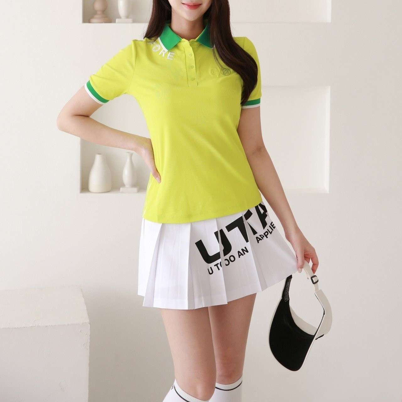 지VV 니트 카라 폴로 티셔츠  ✔✔세일 ✔✔