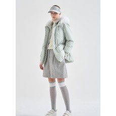 LANVIN BLANC [ 랑방골프 ]**  디테쳐블 후드 구스 다운 점퍼 & 볼 케이스