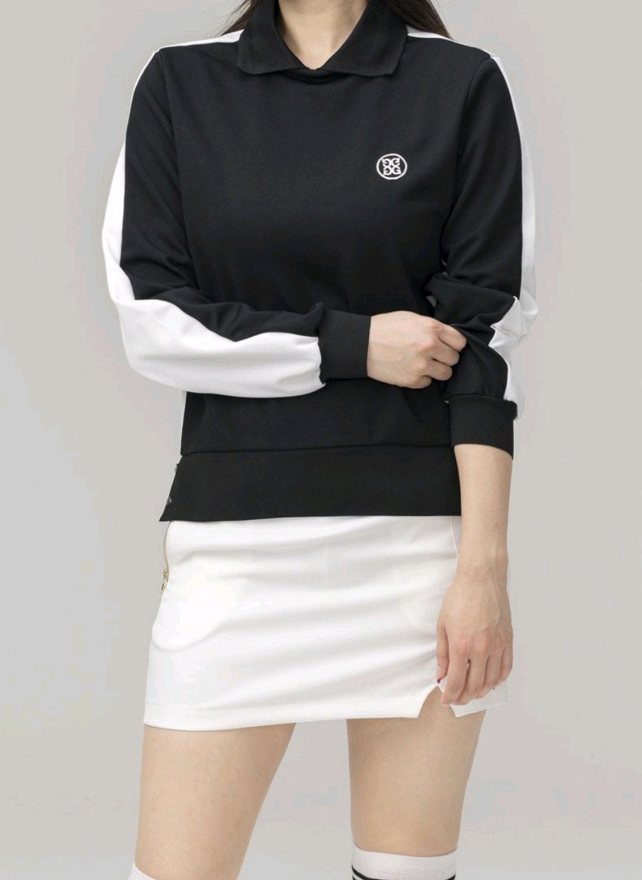지 자수로고 우먼 필드 카라 티셔츠*