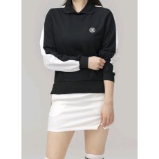 지 자수로고 우먼 필드 카라 티셔츠*