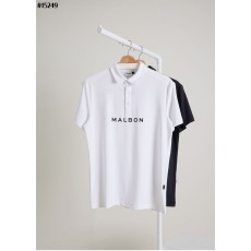 [MALBON] 말본 하이브리드 믹스 우븐 카라 티셔츠 *
