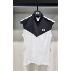 **[P-XG] WOMEN SUMMER COLOR BLOCKED MOCK NECK SLEEVELESS