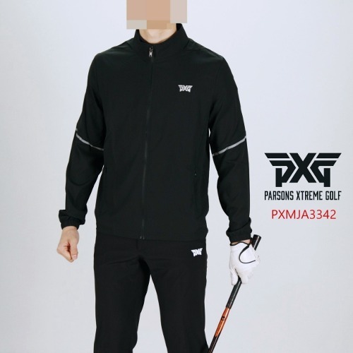 PXG 남자 PXMJA3342 소매사선 바람막이 집업 점퍼