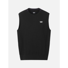 PXG[정로스급] 24년 가을 신상 *ROUND NECK SWEATER VEST 라운드 넥 스웨터 베스트 블랙